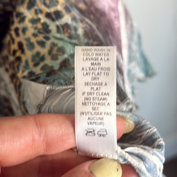 Komarov Leopard Tie Dye Sleeveless Midi Dress Size Large - Picture 6 of 7